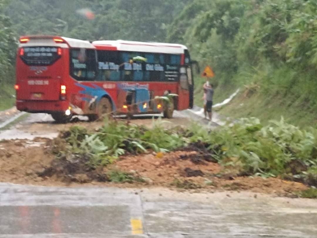Ghi ở tâm bão Đà Nẵng-Quảng Nam: Cây xanh ngã đổ la liệt, gây ách tắc giao thông - Ảnh 2.