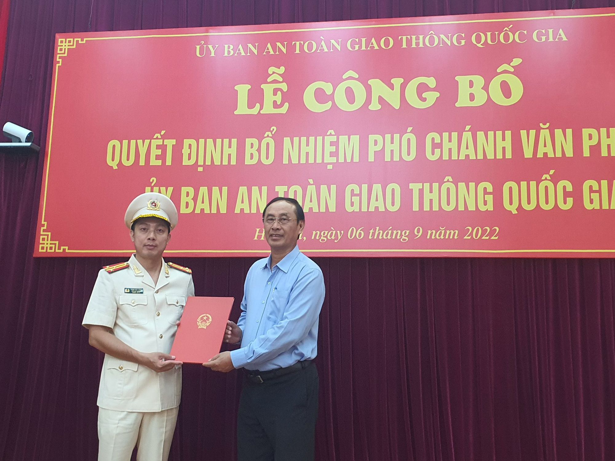 Một lãnh đạo Cục CSGT biệt phái sang Văn phòng Uỷ ban ATGT Quốc gia - Ảnh 1.