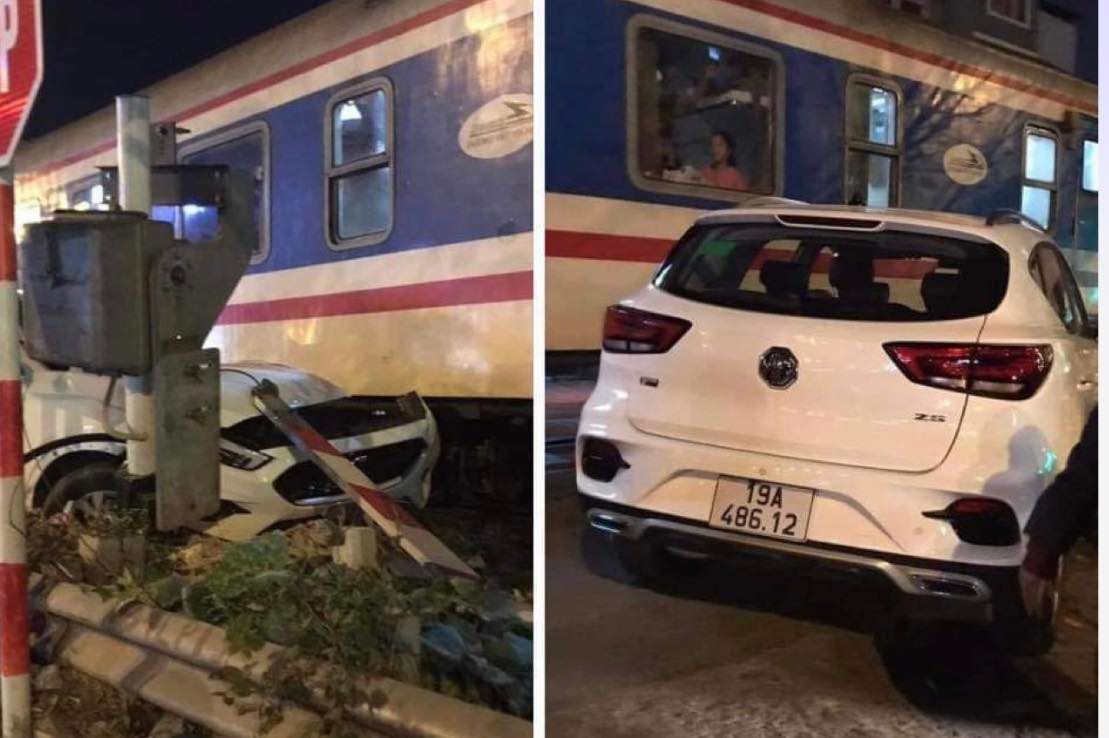 Hà Nội: Lộ nguyên nhân lái xe ô tô xảy ra tai nạn với tàu hoả tại huyện Thanh Trì - Ảnh 1.