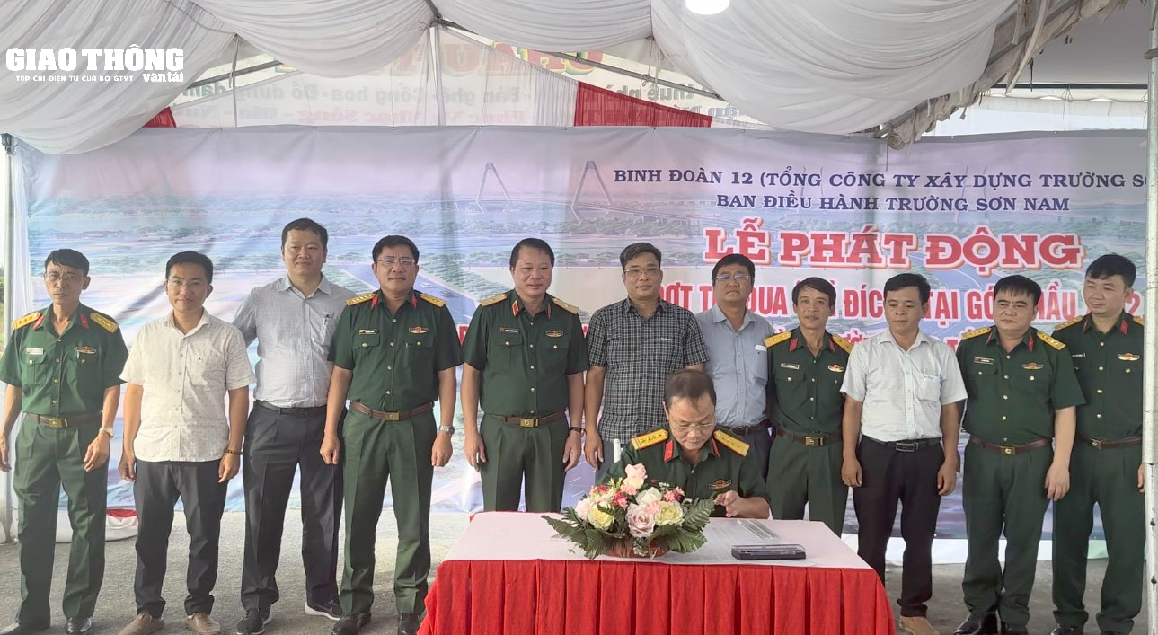 Phát động thi đua “về đích” tại gói thầu XL02 dự án cao tốc Mỹ Thuận – Cần Thơ - Ảnh 3.