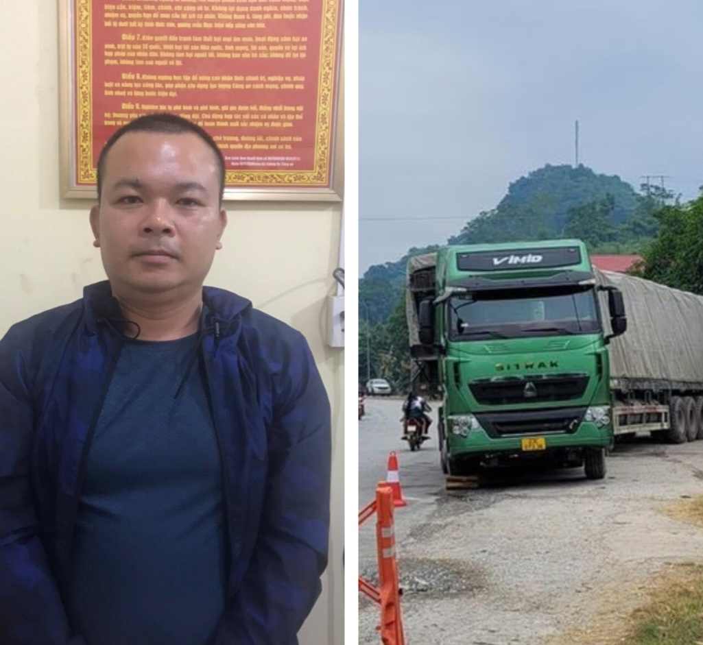Hà Giang: Tạm giữ hình sự lái xe tải đầu kéo vi phạm nồng độ cồn khủng, chống đối CSGT - Ảnh 1.