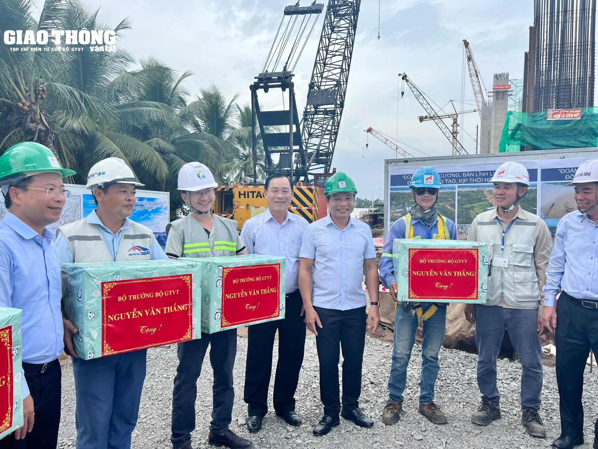 Cầu Rạch Miễu 2 vượt tiến độ thi công 2 tháng- Ảnh 4. Cầu Rạch Miễu 2 vượt tiến độ thi công 2 tháng- Ảnh 4.