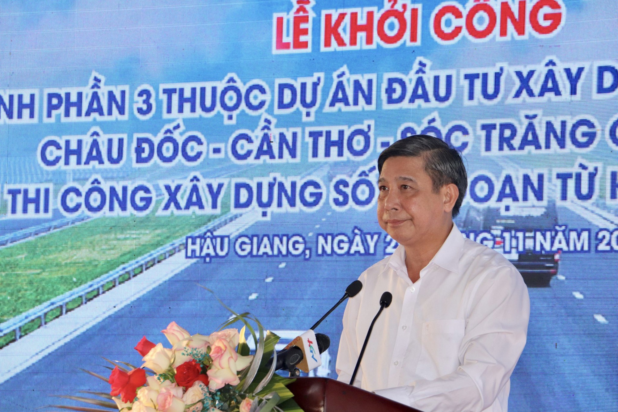 Thêm 1 gói thầu trong dự án cao tốc Châu Đốc - Cần Thơ - Sóc Trăng khởi công- Ảnh 3.