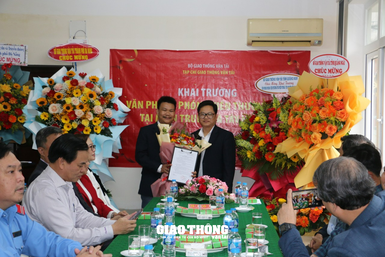 Tạp chí GTVT khai trương Văn phòng thường trú khu vực miền Trung-Tây Nguyên - Ảnh 1.