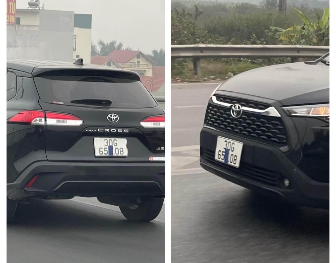 CSGT Hà Nội chặn bắt ô tô che biển số lưu thông trên QL1B - Ảnh 1.