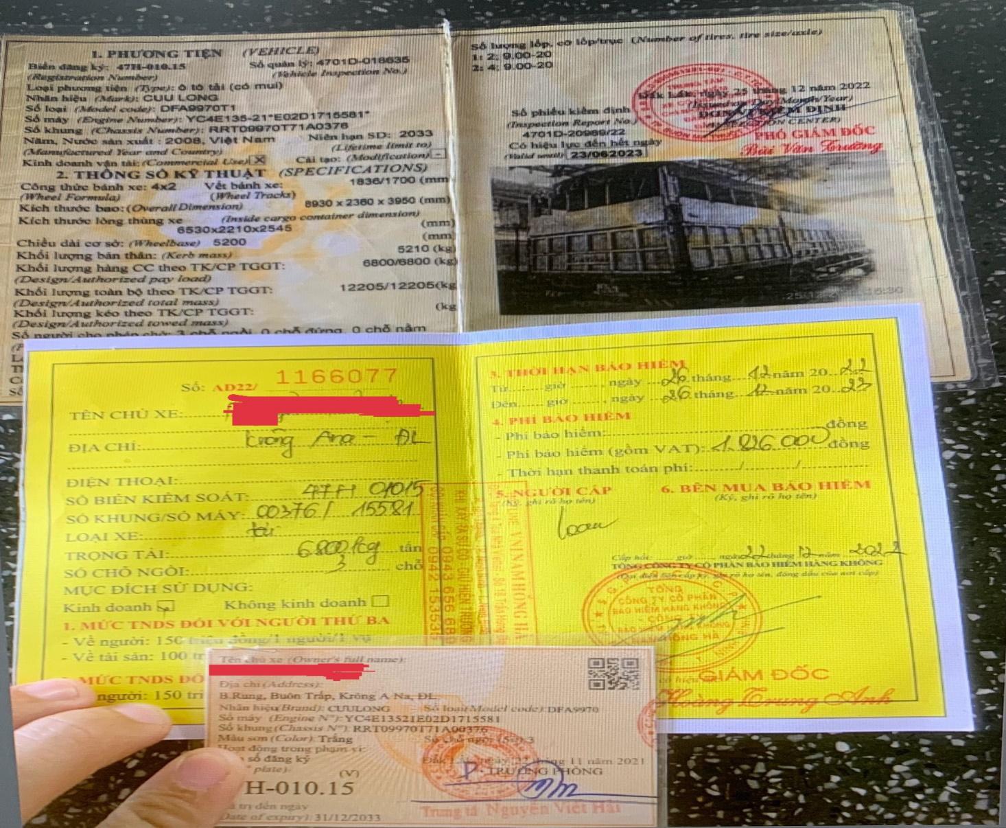 Đắk Lắk phát hiện, xử lý xe tải sử dụng đăng kiểm giả - Ảnh 3.