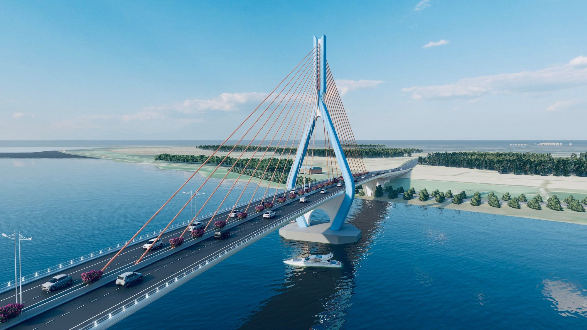 Phóng sự ảnh: Toàn cảnh thi công cầu dây văng đầu tiên ở Bắc Giang vượt sông Thương - Ảnh 25.