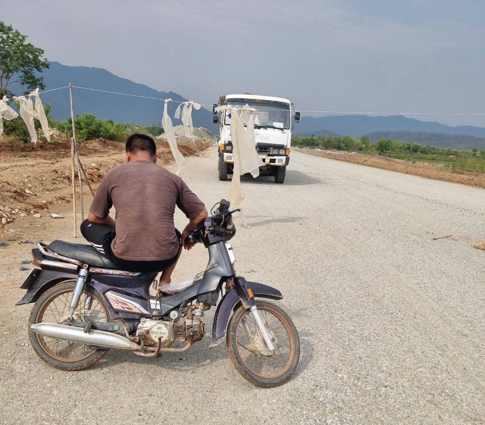 Cao tốc Cam Lâm - Vĩnh Hảo bị cản trở thi công - Ảnh 1.