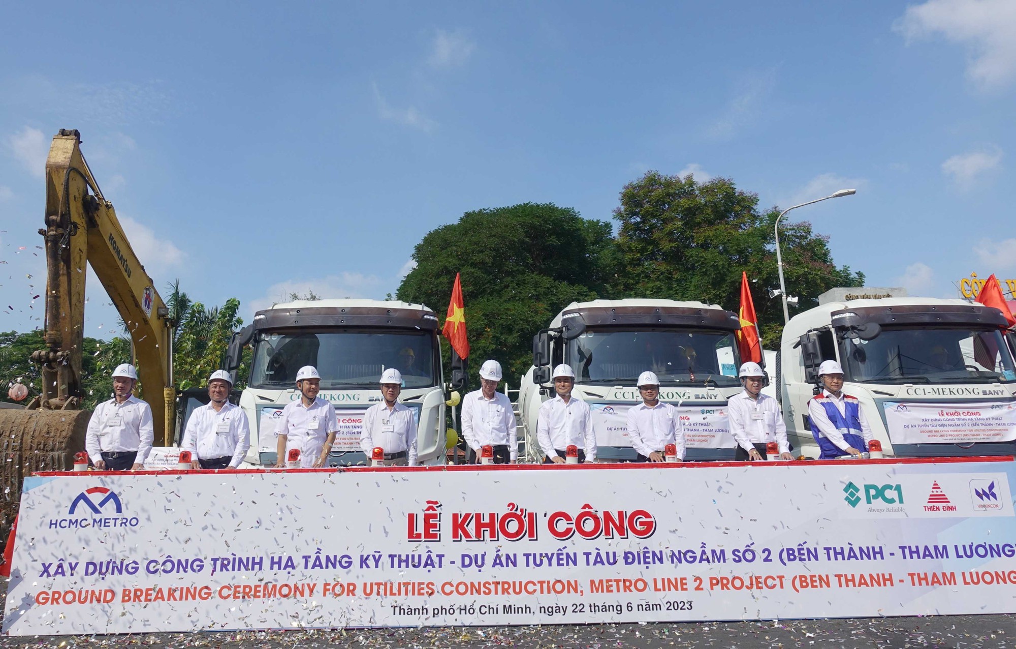 TP.HCM khởi công xây dựng hạ tầng tuyến metro số 2 - Ảnh 3. TP.HCM khởi công xây dựng hạ tầng tuyến metro số 2 - Ảnh 3.