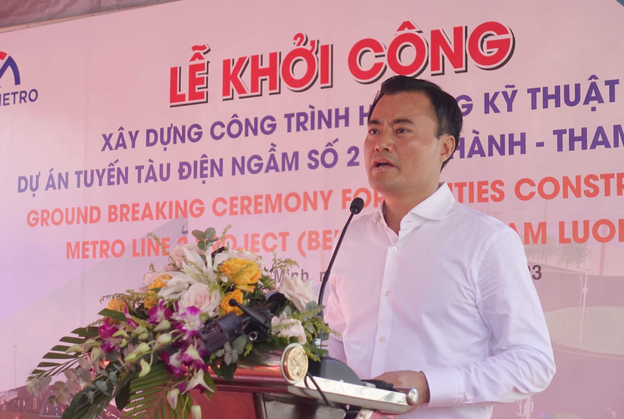 TP.HCM khởi công xây dựng hạ tầng tuyến metro số 2 - Ảnh 2. TP.HCM khởi công xây dựng hạ tầng tuyến metro số 2 - Ảnh 2.