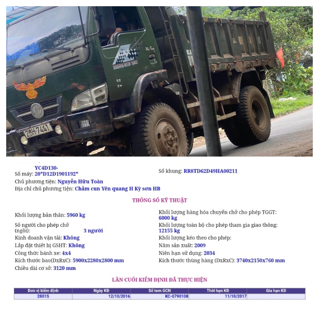 Hoà Bình: Xe tải hết đăng kiểm chở vật liệu xây dựng, chở cây gỗ keo đổ đèo mất ATGT - Ảnh 2.