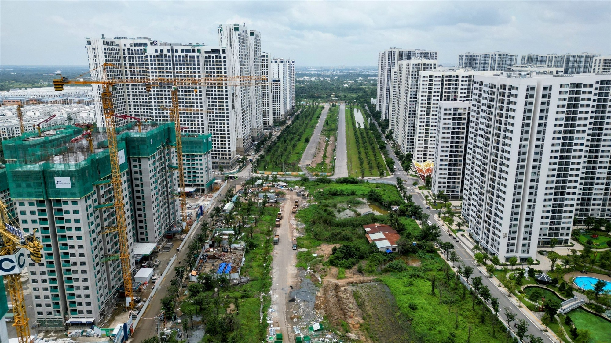 Mặt bằng thi công đường Vành đai 3 TP. Hồ Chí Minh đoạn qua địa bàn TP. Thủ Đức (TP. Hồ Chí Minh)