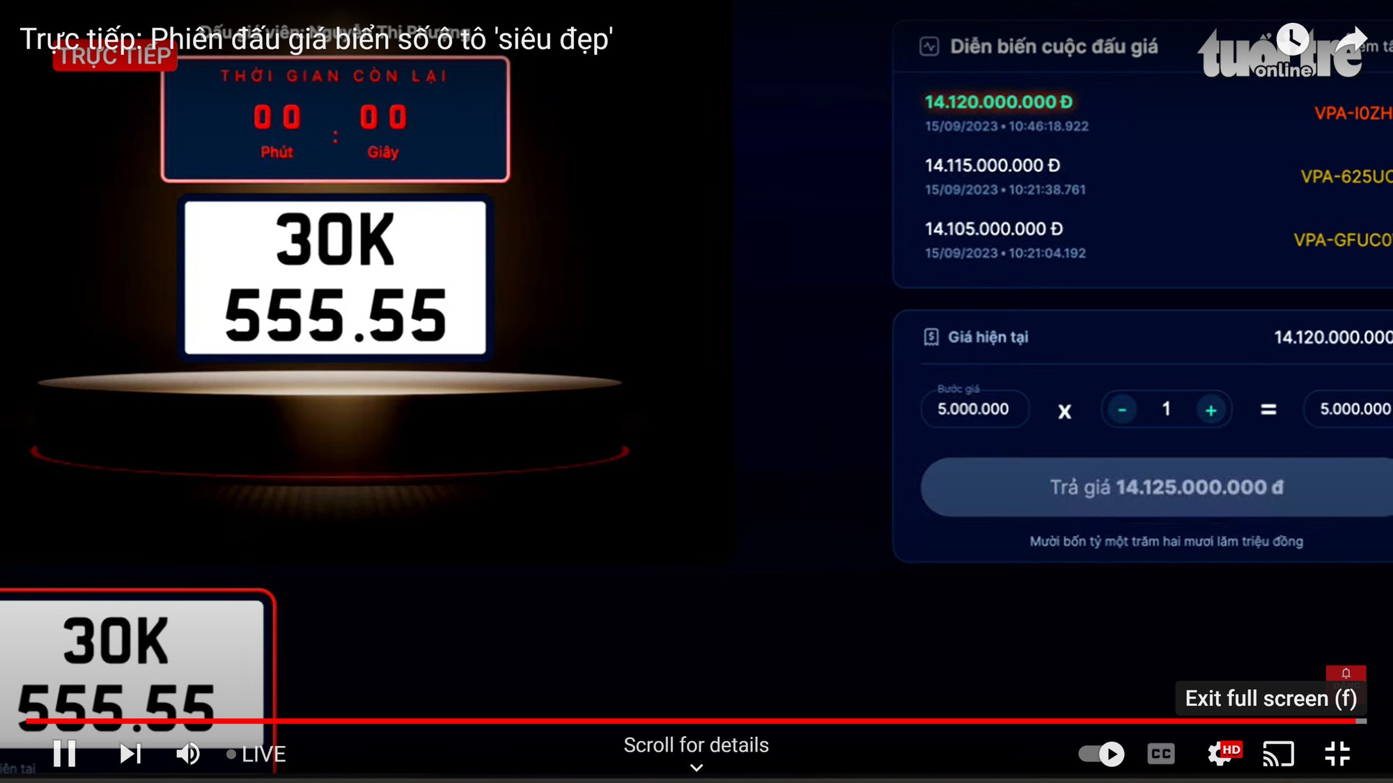 Mức giá kỷ lục, biển ngũ quý của TP Hồ Chí Minh trúng đấu tra trên 32 tỷ đồng - Ảnh 2.