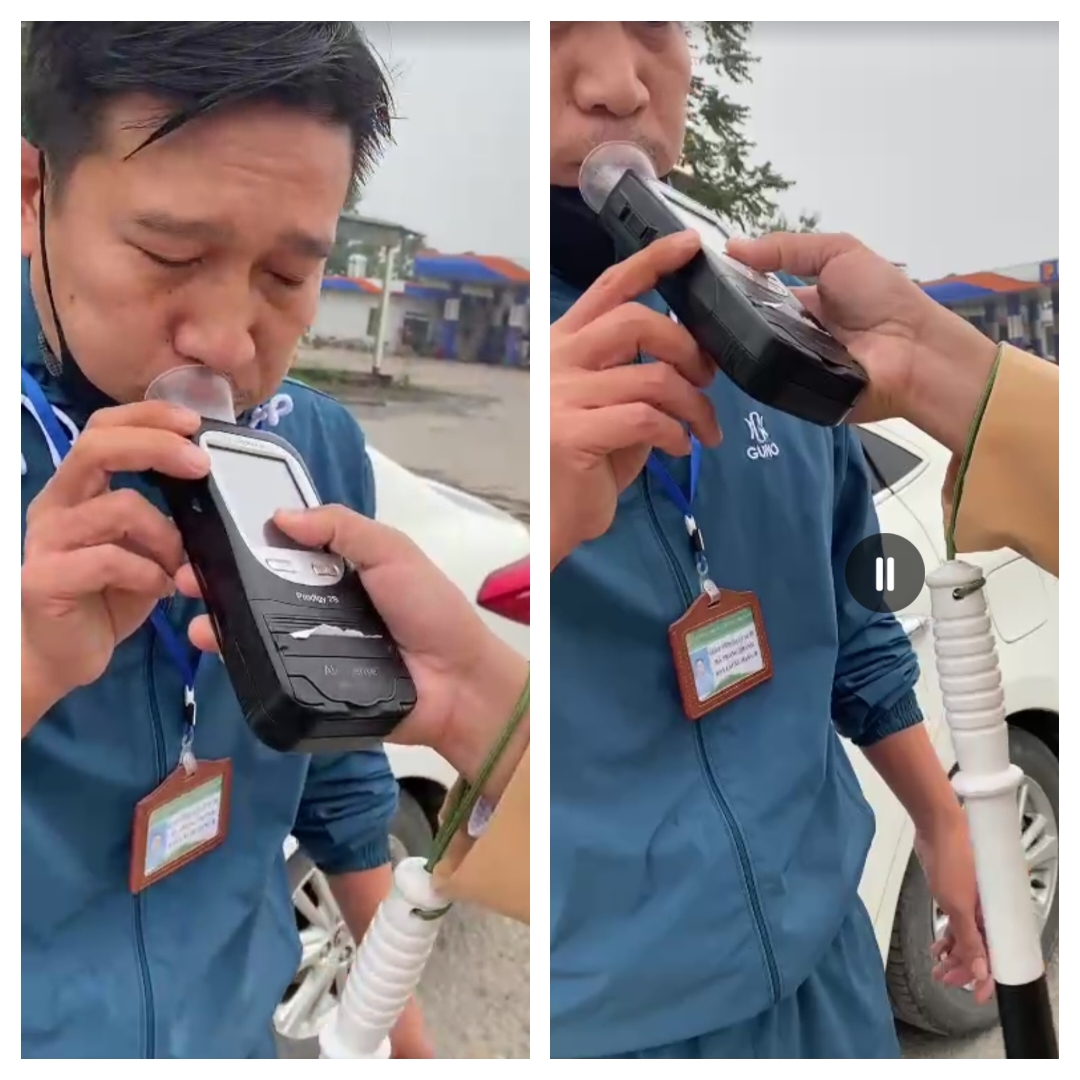 Video thầy giáo dạy lái xe vi phạm nồng độ cồn chở theo 3 học viên- Ảnh 1.