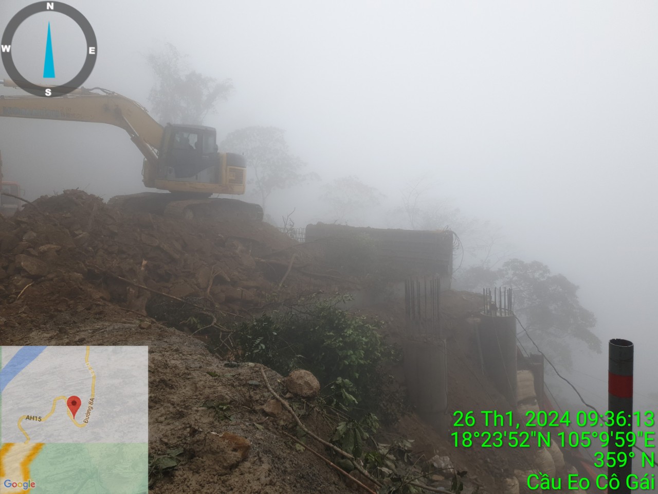 Thông xe QL8A lên cửa khẩu Cầu Treo- Ảnh 1.