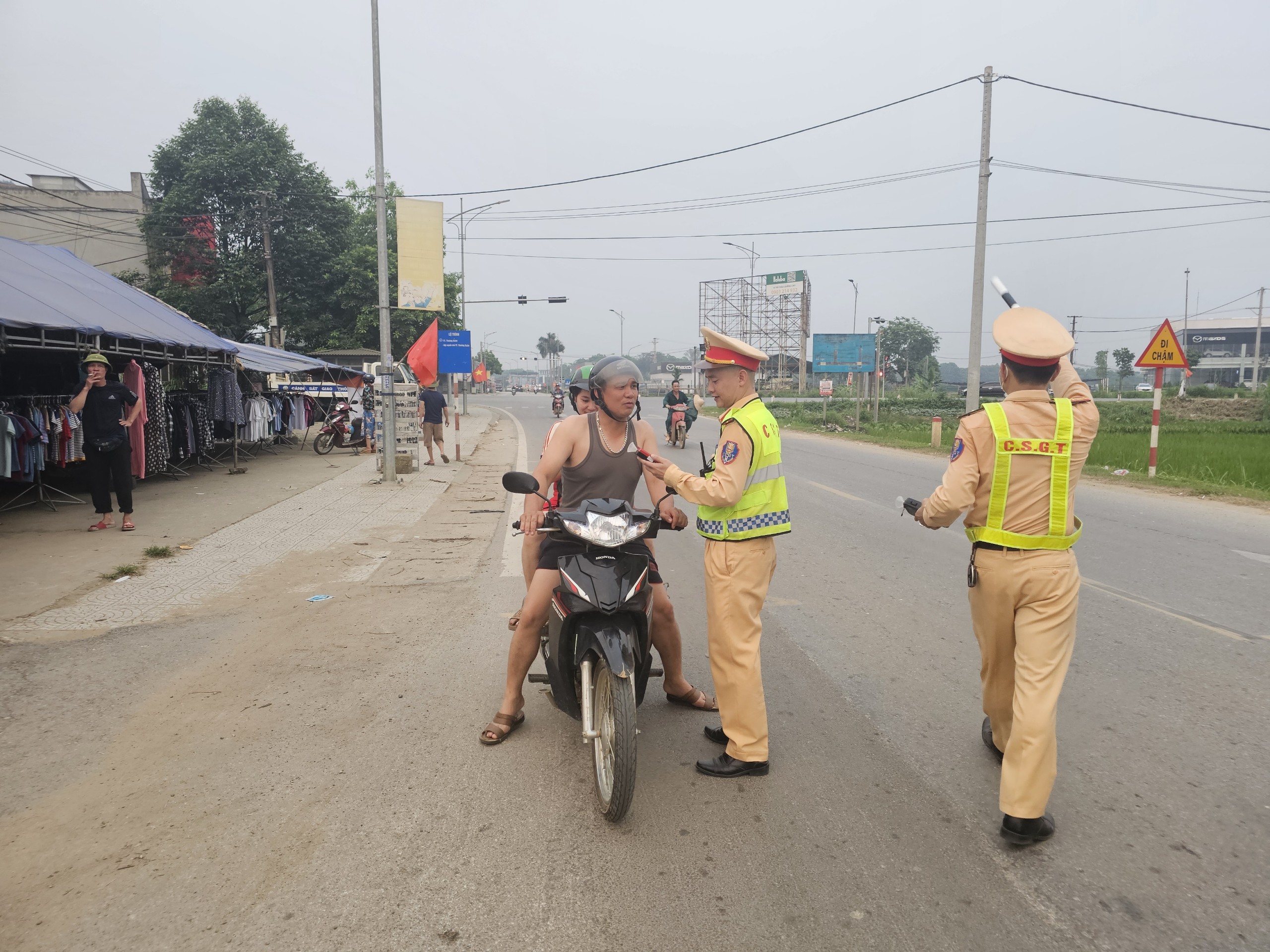 Tài xế vi phạm nồng độ cồn: 