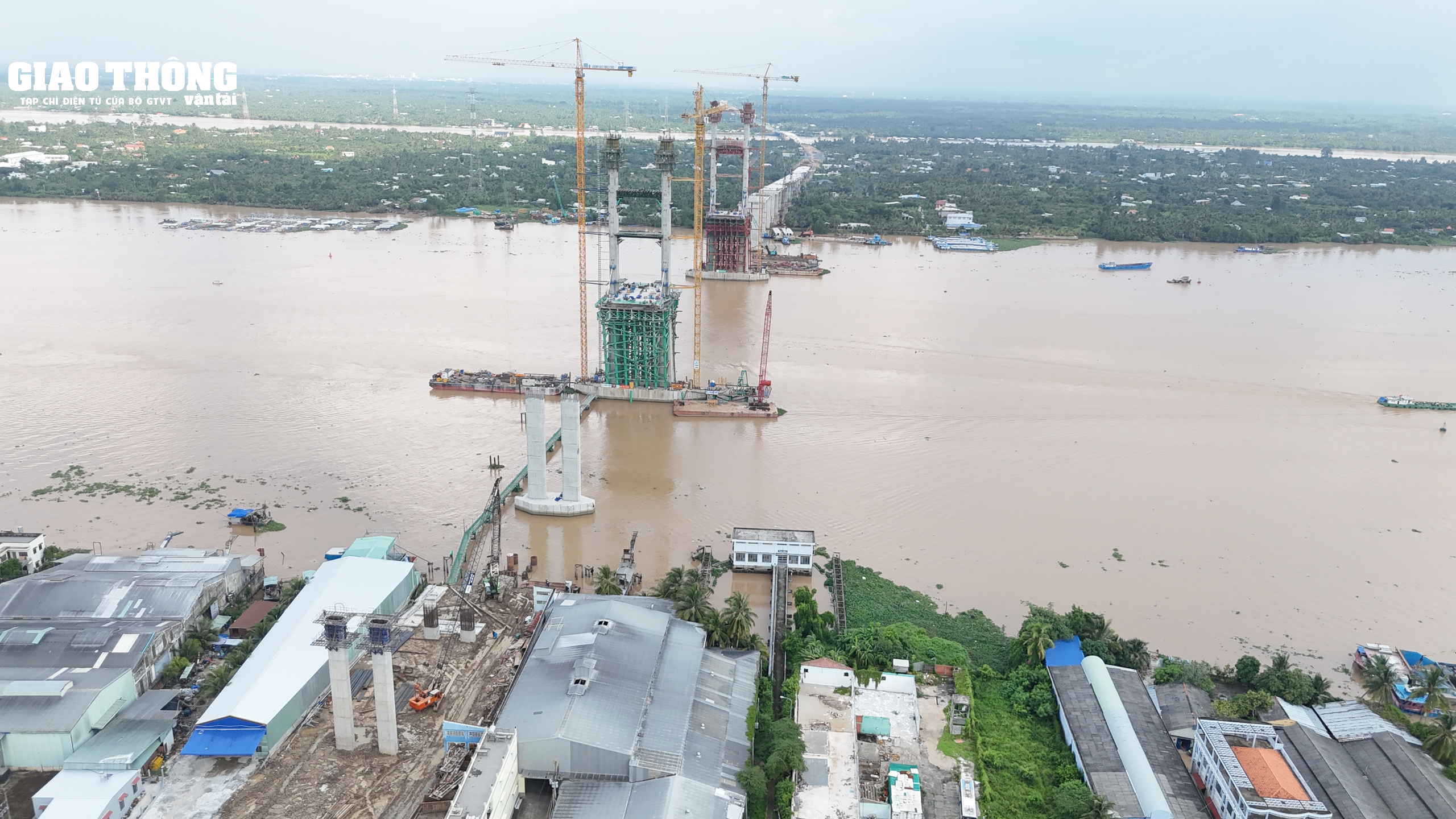 Cận cảnh cầu Rạch Miễu 2 thi công xuyên lễ- Ảnh 6.