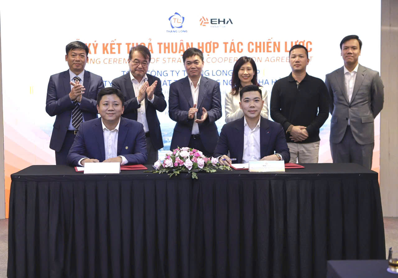 Tổng công ty Thăng Long và EHA Industrial hợp tác phát triển hạ tầng khu công nghiệp xanh, thông minh