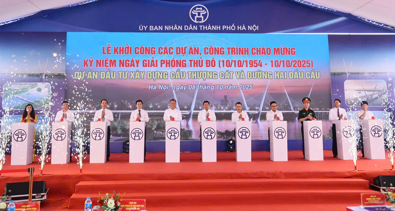 Hà Nội: Khởi công xây dựng cầu Thượng Cát- Ảnh 1.