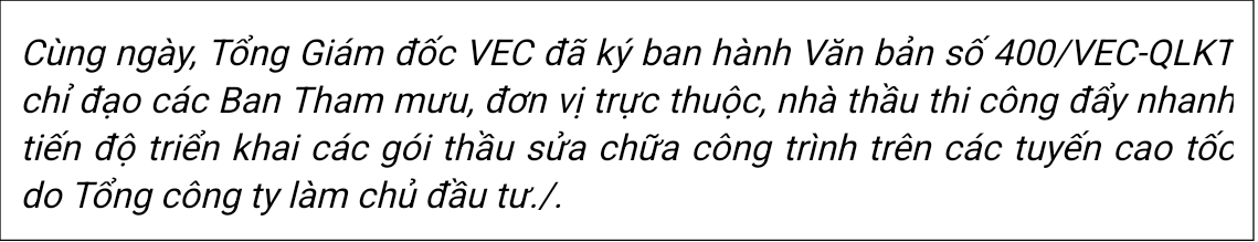 Chuẩn bị thi công loạt gói thầu sửa chữa hư hỏng cao tốc Nội Bài - Lào Cai- Ảnh 2. Chuẩn bị thi công loạt gói thầu sửa chữa hư hỏng cao tốc Nội Bài - Lào Cai- Ảnh 2.