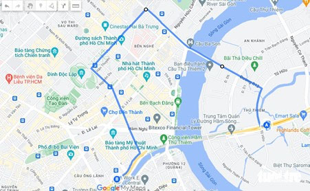 TP.HCM cấm xe lưu thông qua đường hầm sông Sài Gòn - Ảnh 2.