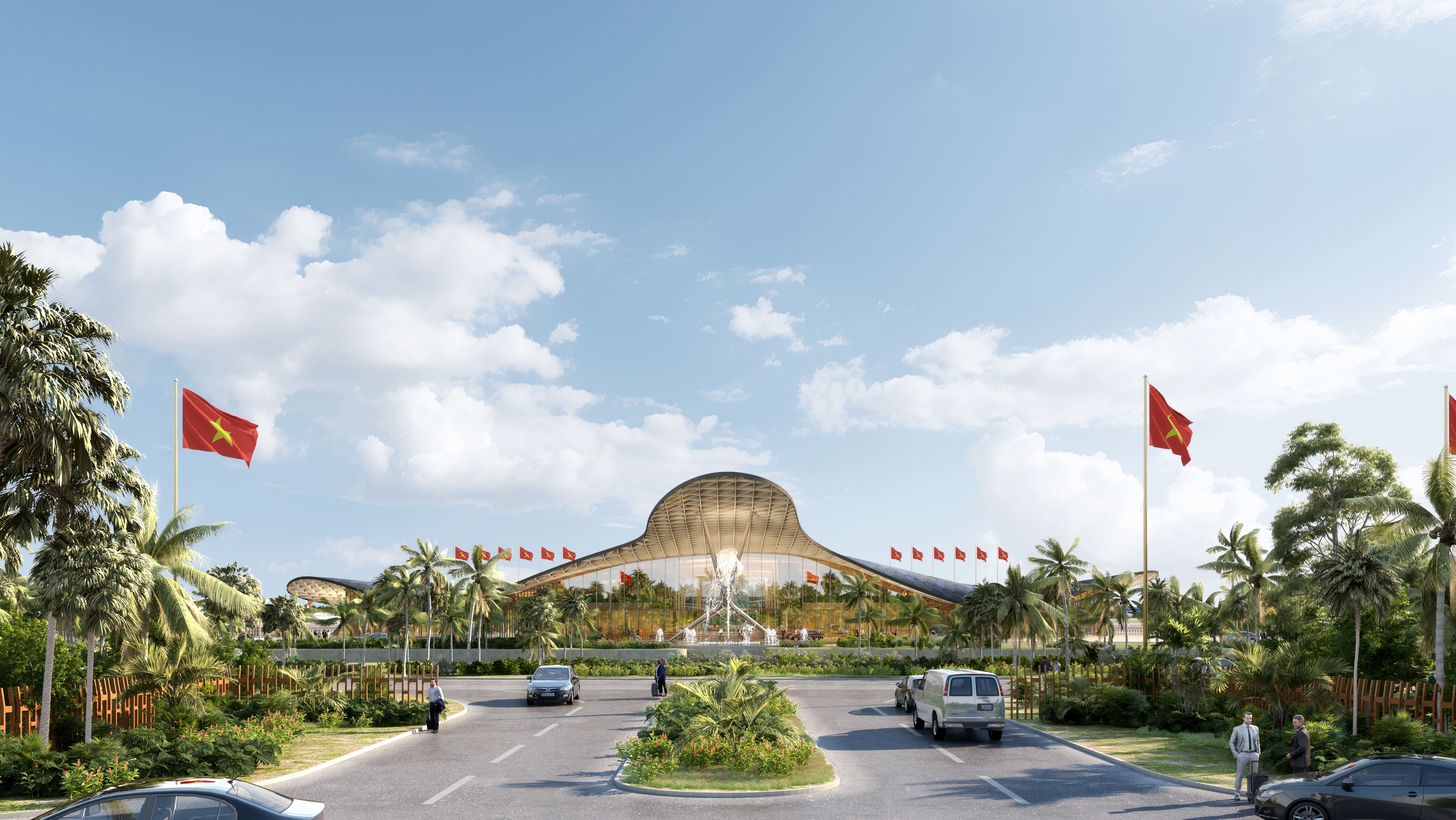 Cận cảnh thiết kế ấn tượng sân bay Phú Quốc, chuẩn bị phục vụ Hội nghị APEC 2027 - Ảnh 8.