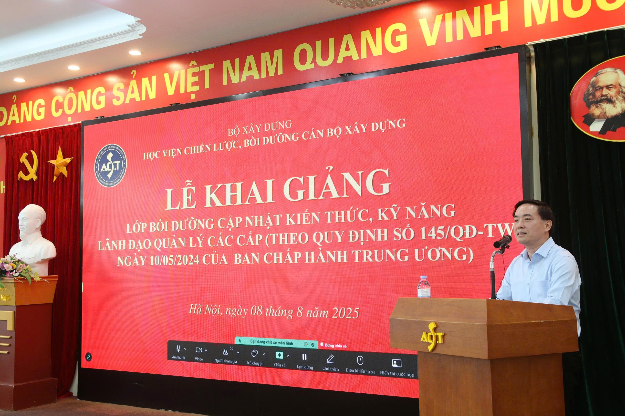 Khai giảng lớp bồi dưỡng cập nhật kiến thức, kỹ năng lãnh đạo các cấp - Ảnh 2.