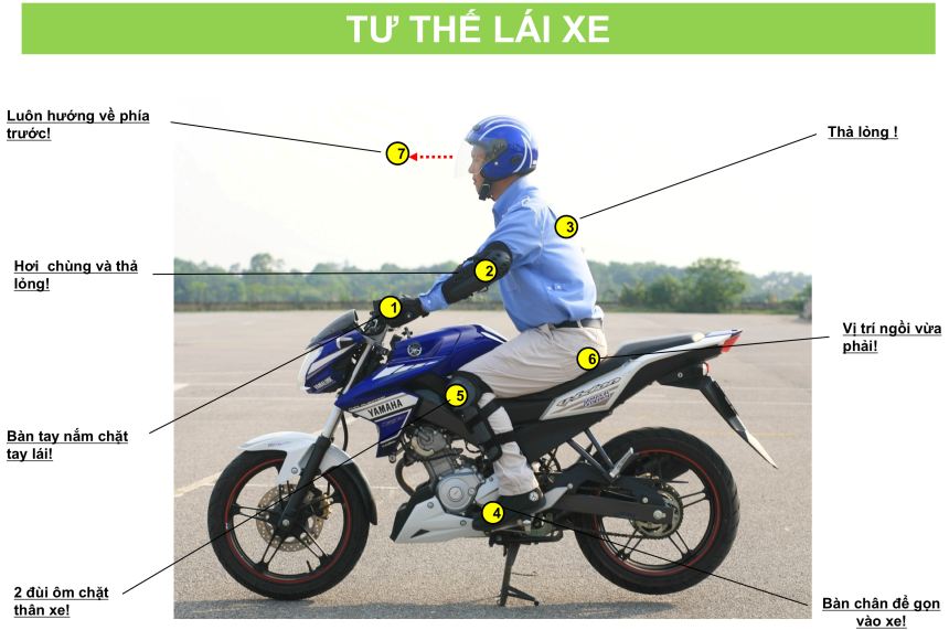 Phòng ngừa các bệnh về xương khớp với các tư thế lái xe máy cơ bản