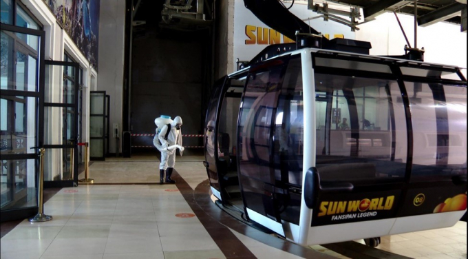 KDL Sun World Fansipan Legend xịt khử khuẩn định k