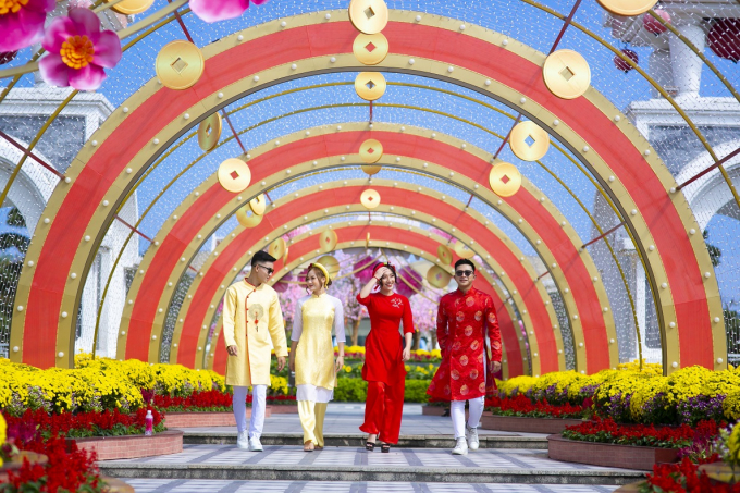 Công viên Châu Á - Asia Park rực rỡ dịp năm mới