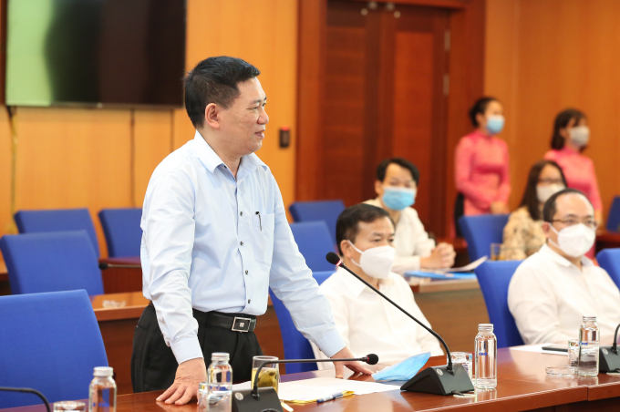 Ông Hồ Đức Phớc - Bộ trưởng Bộ Tài chính phát biểu