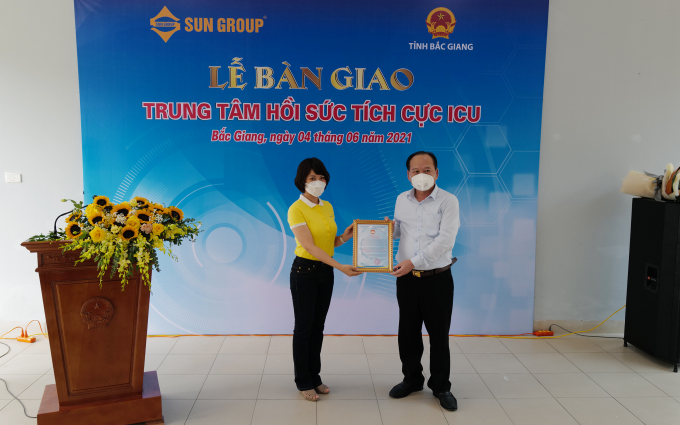 Trung tâm ICU đặt tại BV Tâm thần Bắc Giang do Sun