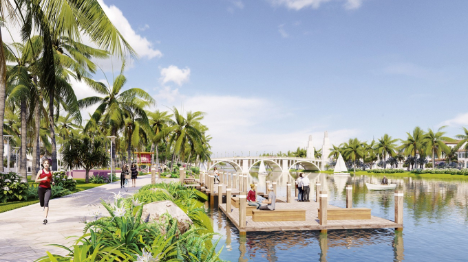 Không gian xanh mát ven sông Đơ tạo nên bầu không 