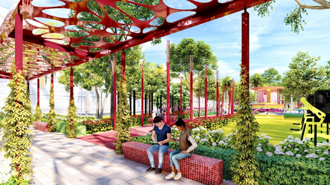 Công viên nội khu với nhiều không gian sáng tạo ng