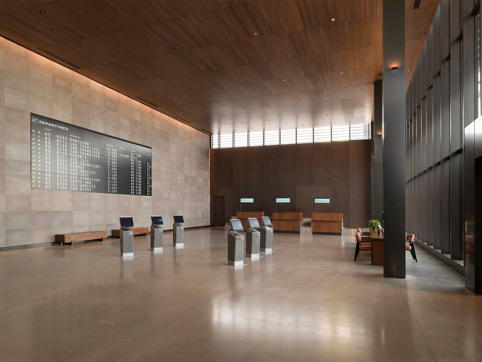 Thiet ke ben trong nha ga hanh khach Paine Field