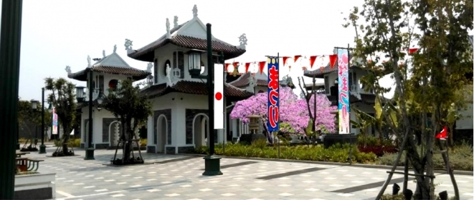 khung canh le hoi Hanami -Asia Park