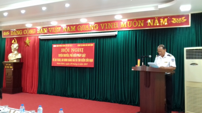 Ông Đỗ Minh Chiến - Phó Giám đốc Cảng vụ Hàng hải 