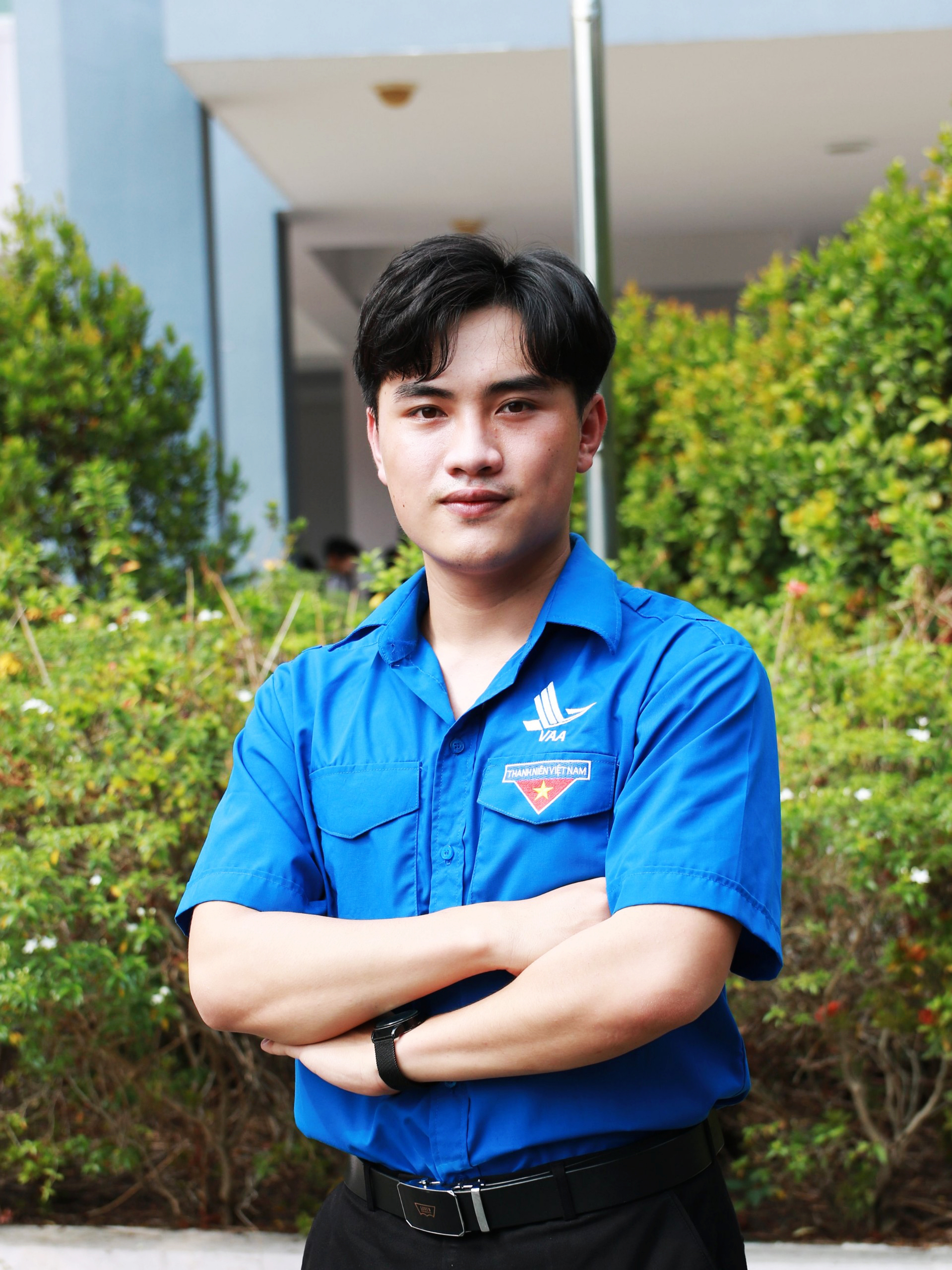 Anh Lê Trọng Hải - Ủy viên Ban Chấp hành Đoàn Thanh niên HVHKVN, Phó Bí thư Đoàn Khoa Khai thác Hàng không.