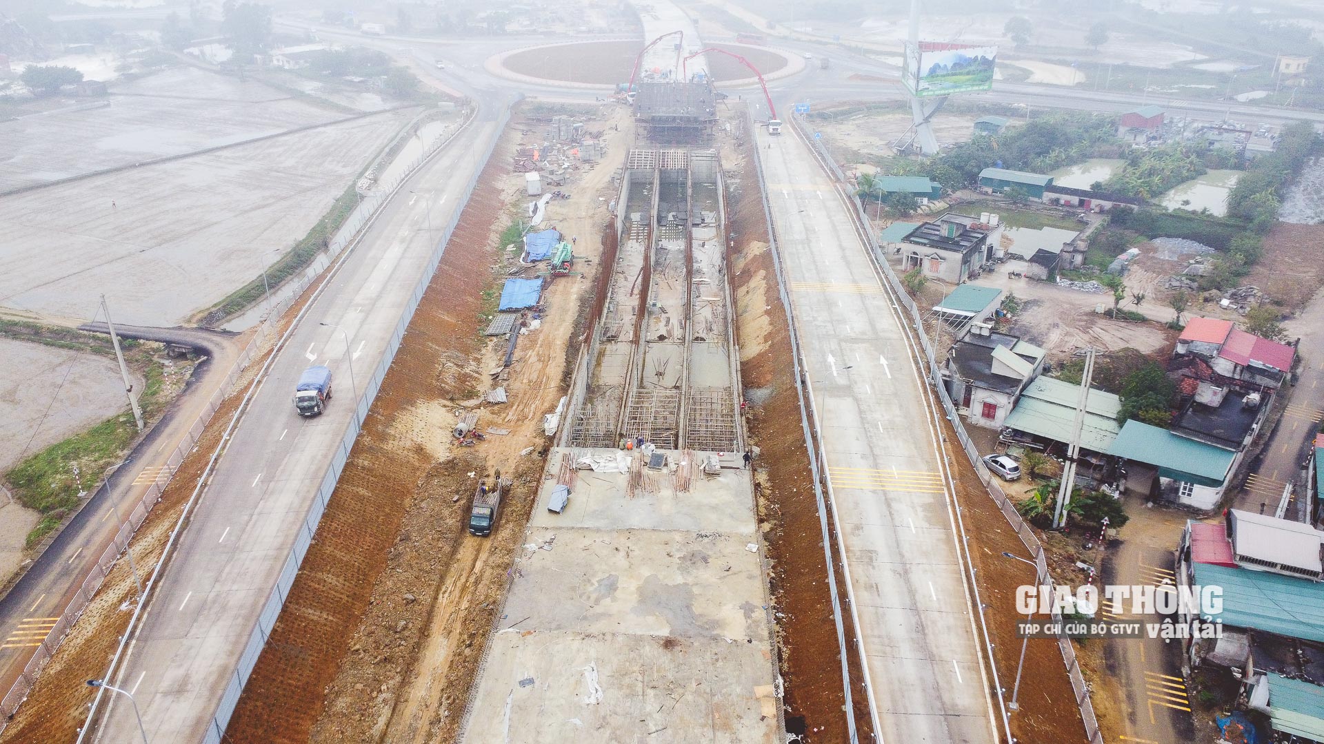 Thi công cao tốc Mai Sơn - QL45 