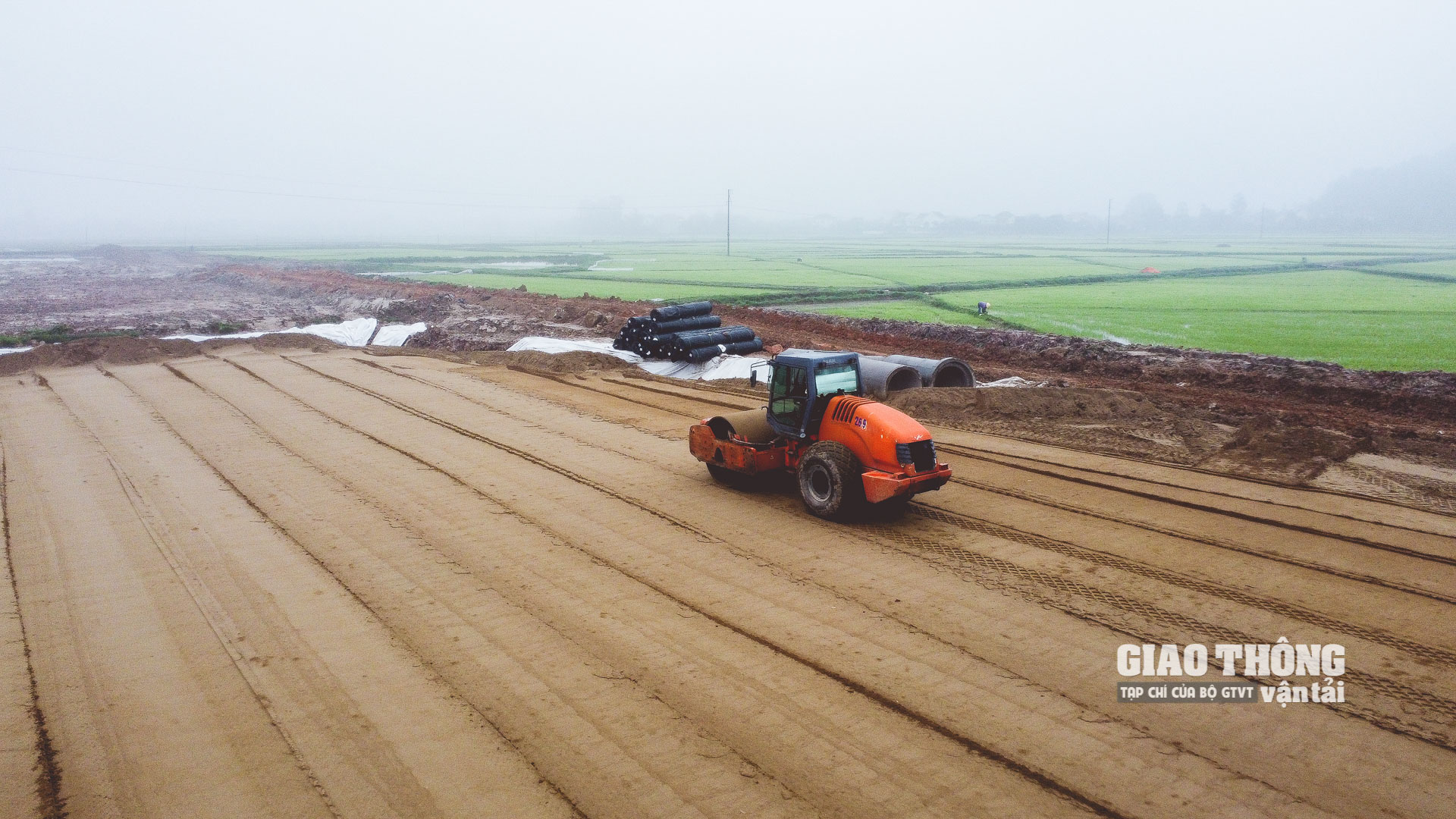 Thi công cao tốc Diễn Châu - Bãi Vọt