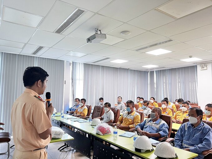 Trong Tháng An toàn sẽ diễn ra nhiều khóa tập huấn an toàn - sức khỏe - môi trường ở các đơn vị thành viên và trực thuộc PV GAS