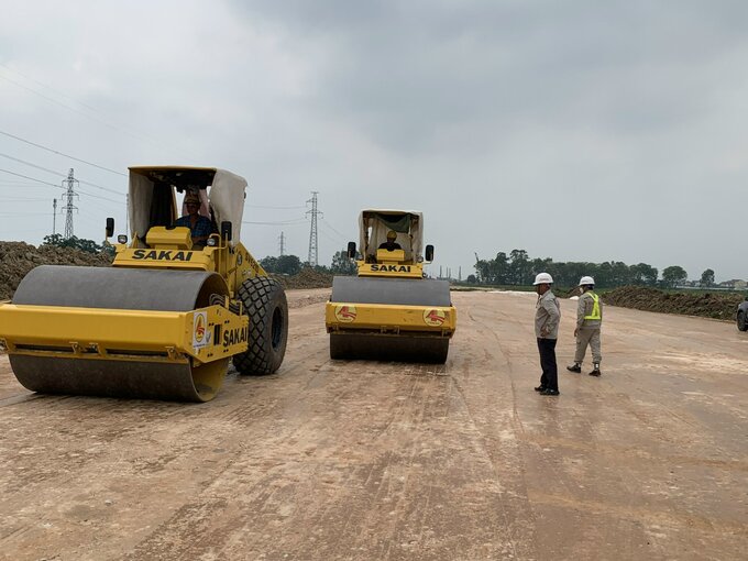 Nhà thầu CIENCO4 đang đẩy nhanh tiến độ thi công tại gói thầu XL4 - cao tốc Nghi Sơn - Diễn Châu