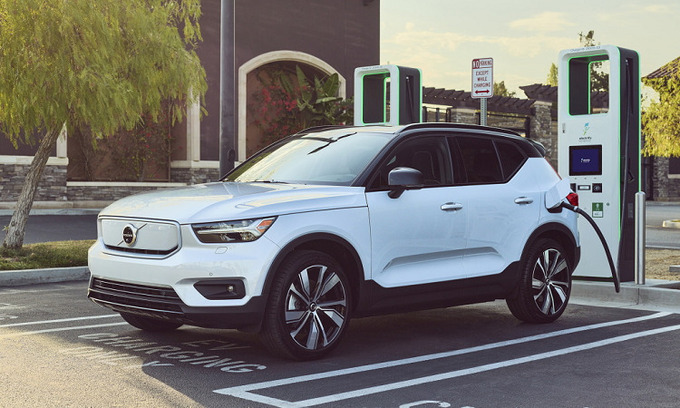 Mẫu XC40 Recharge tại Mỹ. Ảnh: Volvo

