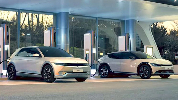 Cặp đôi xe điện Hyundai Ioniq5 và KIA EV6

