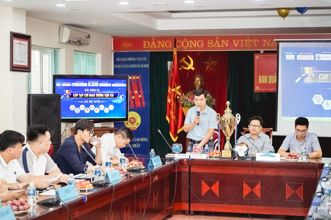 Ông Dương Minh Thành - Phó trưởng ban Thường trực giải đấu phổ biến điều lệ giải (Ảnh: Vũ Thành)