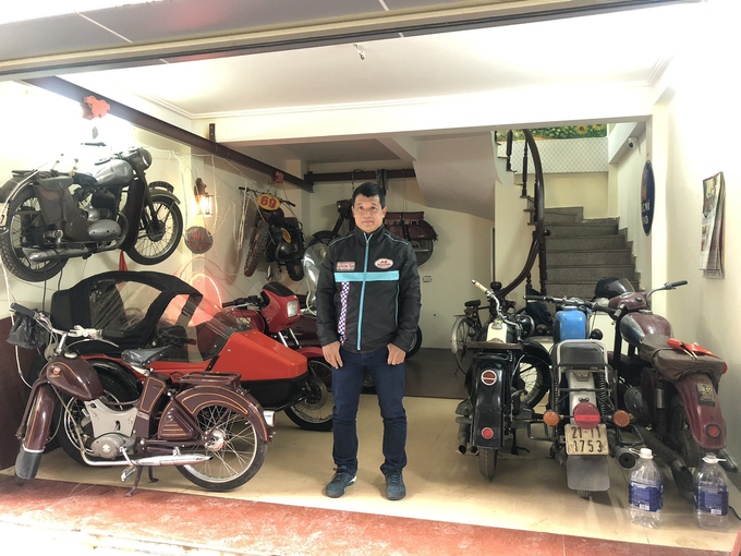 Một phần bộ sưu tập xế cổ của anh Cường Jawa.