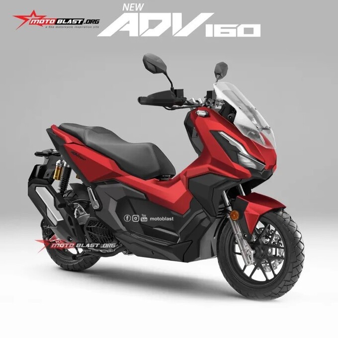 Honda ADV 160 dự kiến sẽ có ngoại hình giống với Honda ADV 350

