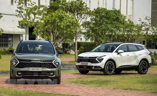 Thaco Auto chính thức xuất xưởng mẫu xe Kia Sportage thế hệ hoàn toàn mới. (Ảnh: TTXVN phát)

