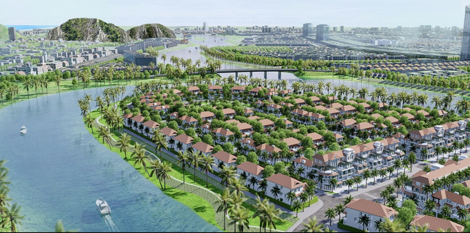 Sunneva Island thỏa mãn mọi khát khao về không gian sống sinh thái, tiện ích hoàn hảo của giới thượng lưu. Ảnh phối cảnh minh họa