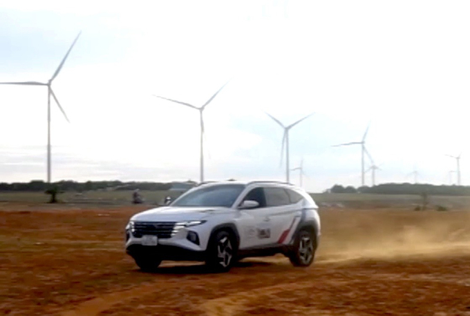  Hyundai Tucson 2022 phiên bản 1.6 Turbo đã có màn thể hiện sức kéo tuyệt vời tại Bình Thuận.